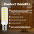 E14 Bulbs 50 -500Lm Changing-3000K| 4500K|6500K- E-14 Bulbs AC110V-240V (4Pack) LED European Watt Equivalent