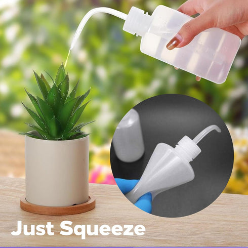 Tattoo Wash Bottles - 2pcs 250ml/8oz Tattoo Squeeze Bottle, Economy Plastic Watering Tools for Tattoo Supplies