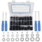 740pc Universal O Rings Assortment in 24 Sizes with 4pc Tools for Faucet Plumbing Automotive Repair