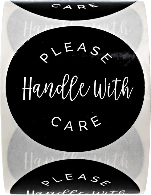Please Handle with Care Label, 500 Small Business Shipping Stickers, 2" Order Package Envelope Seals, Made in The USA