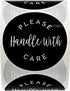 Please Handle with Care Label, 500 Small Business Shipping Stickers, 2" Order Package Envelope Seals, Made in The USA