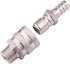 DERNORD 1/2 Inch Stainless Steel Quick Disconnect Set, Beer Brewing Connector Kit