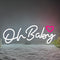 Oh Baby Neon Sign for Backdrop,White Dimmable LED Light Up Sign for