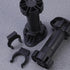 4pcs Cabilock Adjustable Sofa Legs Black Thickened Plastic Furniture Support Feet Cabinet Legs for Tv Stand Bathroom