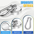 70Lbs Heavy Duty Magnetic Hooks with Swivel Carabiner, 6 Pack Extral Strong Neodymium Magnet Hooks for Hanging