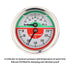 MEASUREMAN Tridicator, Thermo-Manometer, 2-1/2", Silicone Oil Filled, 0-160psi/30-250 deg F, Stainless Steel Case