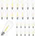 25 Pack ST40 LED Replacement Light Bulbs, Vintage Waterproof Shatterproof Dimmable E17 LED Bulbs, Warm White 2700K