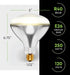 250R40/1 250-Watt, R40 Bulb, E26 120V, 6,000 (Pack 2-Clear-Heat Incandescent Reflector, Clear Head Lamp, Heat Flood