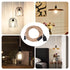 eivtokn 15FT E26 E27 Bulb Plug in Pendant Light Cord, Industrial Hanging Light Kit with Hemp Rope, Light Socket