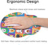 Britimes Ergonomic Mouse Pad with Wrist Support, Cute Dogs Non-Slip Rubber Base for Home Office & Gaming