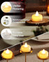 12 Pack 6H Amagic Timer Tea Lights Candles Battery Operated Candles with Timer, Auto On Daily, Flickering LED TeaLights