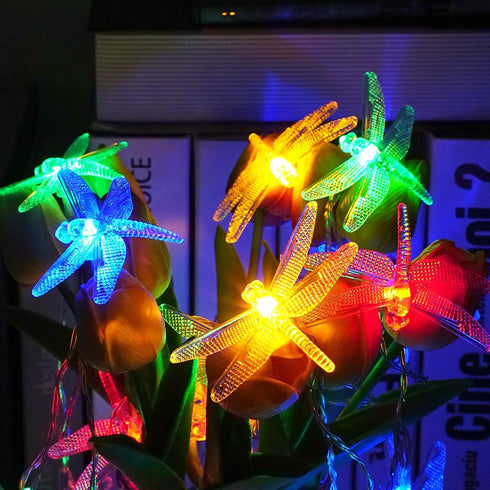 10ft 20 2 Dragonfly Starry String Lights LED Decorative Twinkle Fairy Lighting Strand Battery Powered with Modes