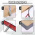 0.35 Inch 19.7Ft Countertop uxcell U-Shape Edge Banding, x TPE Self-Adhesive Veneer Edging Trim Furniture Flexible