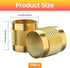 50 Pcs 1/4" Flare Cap, Round Brass with Neoprene O Ring Seal for Plumbing and HVAC