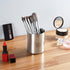 SUS304 Stainless Steel Silver Pen Holder for Desk, Heavy Duty Cylinder Pencil Holder Stand, Desktop Stationery Organizer