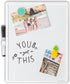 U Brands Contempo Magnetic Dry Erase Board 11”x14”, White Modern Frame, Includes Magnet and Marker