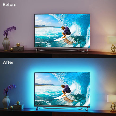 82 85 86 90 95 Inches,21Ft Led Lights for TV TV Led Backlight for TV Home Theater Ambient Lighting Gaming Decor, Room