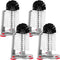 LemonRoad 4 Pack Cup Washer Double Bristle Brush with Suction Base Glass Cleaner