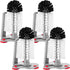 LemonRoad 4 Pack Cup Washer Double Bristle Brush with Suction Base Glass Cleaner