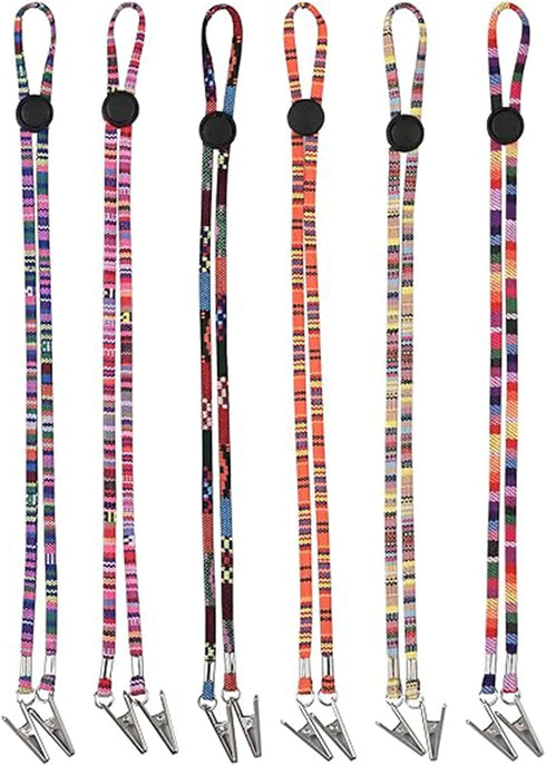 QIYUDA 6PCS Dental Bib Clips, Adjustable Bib Holder, Hat Clips for Wind