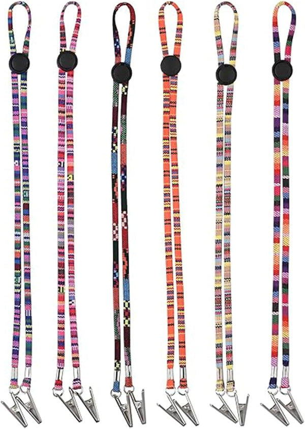 QIYUDA 6PCS Dental Bib Clips, Adjustable Bib Holder, Hat Clips for Wind