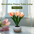 YHan Flower Table Lamp, LED Tulip Night Light with Artificial Flower and Vase, Romantic Desk Lamp for Home, Living
