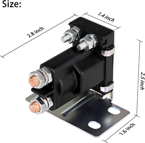10L0L 14V Golf Cart Solenoid for EZGO TXT Gas 1994-Up, 200A Starter Solenoid Replace OEM# 27153-G01, 27153G01