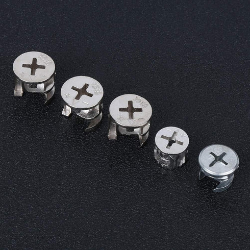 75pcs Cam Lock Fittings Cam Nut Set, 3-in-1 Connector Fastener for Furniture, Screws