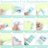 Mini Office Supplies, Turquoise Green School Supplies with Sticky Notes, Mini Stapler, Tape Dispenser, and More