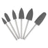 uxcell Mounted Grinding Bits Grinder Heads: Different Head Shapes Silicone Polishing Wheels, Dark Gray 6pcs