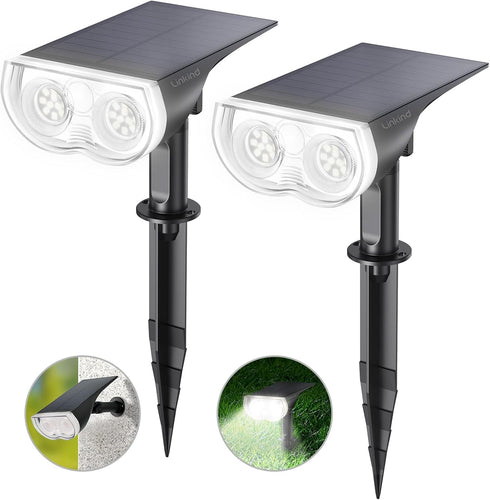 Linkind Solar Lights Outdoor Waterproof IP65, StarRay Dusk-to-Dawn Outdoor Solar Lights, 3