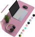 CCOCC Desk Pad Desk Protector Mat - Dual Side PU Leather Desk Mat