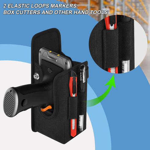 Homakover MC3300/3200/3100/3000 Barcode Scanner Holster, Universal Scanner Holster Pouch for Gun Grip Mobile Computers