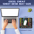 Yuhijoy (1, 11.8" 9.84") Excel Cheat Sheet Desk Pad - Mouse Pad - Excel Cheat Sheet Desk Mat, Non-Slip Base Mousepad