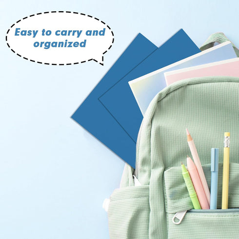 RAZCC Two Pocket Folders, 50 Pack, Fit Letter Size Paper, Paper Folders with Pockets for School Office