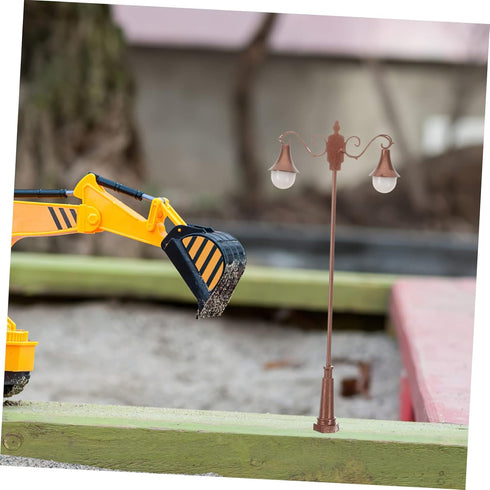 PRETYZOOM Miniature Garden Lamp Model Height Courtyard Light for Sand Table Decoration Landscape Accessory Antique