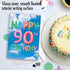 The Best Card Company - 90th Happy Birthday Card Milestone - Fun Greeting for 90 Years Old Birthdays