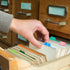 Lewtemi 50 Pieces Index Card Dividers Set with Tabs - Alphabet Tabbed Guides & Self-Adhesive Number Stickers (Multi