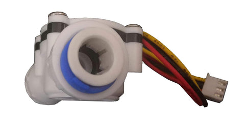 3/8" Quick Connect Water Flow Sensor, Food-Grade Switch Hall Effect Flowmeter Fluid Meter Counter 0.3-10L/min (Pack of
