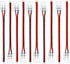 LightingWill 10 PCS 2Pin 8mm LED Connectors, Transparent Solderless Pigtail Connector for COB/SMD 2835 3528 LED Strips