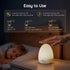 Dimming, Harmless, JolyWell Night Light for Kids, Baby Night Light with Sound Machine, RGB Egg Night Light for Nursery