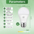 CFMASTER A19 LED Light Bulb, LED Bulbs 100 Watt Equivalent, 5000K Daylight Light Bulbs, 1500 Lumens, E26 Standard Base Lightbulb, Non-Dimmable 15W Bright White Bulbs for Home, ETL Listed(4-Pack) by YAOHENG