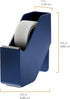 Bostitch Office Konnect Tape Dispenser with Premium Single-sided Tape, Sticks to Desk, Blue (KT-TAPE-BLUE)