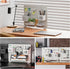Clamp-on Desk Pegboard, Magnetic Metal Peg Board with 10 Accessories, Desk Organizer Set for Office, Gaming Home