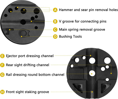 Set,Brass Set Set Set Hammer Set Pridefend Punch Punch and Roll Pin Punch Made of Solid Material Including Steel Pin