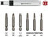 Powerbuilt - 7 Pc. Mini Impact Driver & Extractor Set, Hand Tools, Bit Drivers & Bits, Bit Drivers - Multi-In-One (647767), Silver by Powerbuilt
