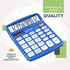 CATIGA Desktop Calculator 12 Digit with Large LCD Display, Solar and Battery Dual Power for Office