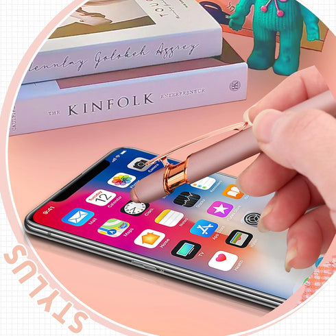 Stylus Pens for Touch Screens, 12 Pack Rose Gold Inspirational Pens, 1.0mm Medium Point BallPoint Pens - 12 Pcs
