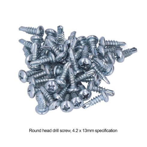 Wood Screws Set, 4.2x13mm Philip Head Self-Tapping Screws for Home Appliance Repair, Pack of 50