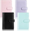 Onlyesh 4 Pieces A6 Binder, PU Leather Refillable Notebook Binder Cover with Magnetic Buckle Closure (Pink, Purple,